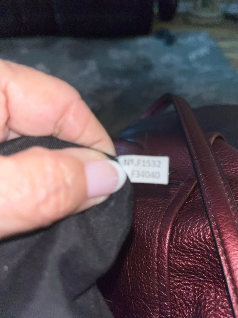 Coach Metallic Rose Pebbled Leather Tote - Picture 4 of 4